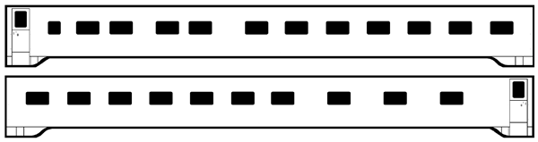 Brass Sides - Pullman -- 14-4 Sleeper (Plan #4153) - Smoothside Without Center Skirts