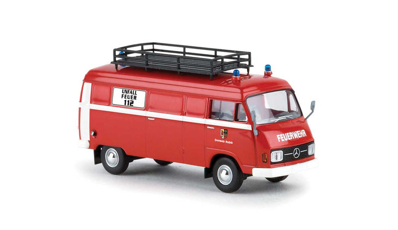 Mercedes-Benz L 206 D Cargo Van - Assembled -- Krefeld, Germany, Fire Department (red, white, German Lettering)