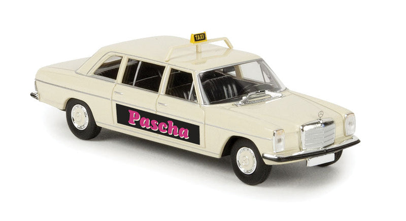 1987-1993 Mercedes-Benz 220 Stretch Sedan - Assembled - Starmada(TM) -- Koln, Germany, Taxi (ivory, black, pink, German Lettering)