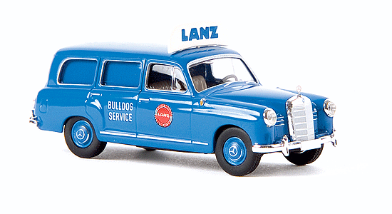 1953 Mercedes-Benz 180 Kombi Station Wagon - Starmada(TM) -- Lanz (blue, German Lettering)