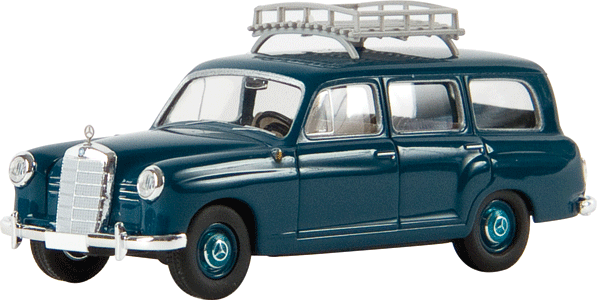 1953 Mercedes-Benz 180 Kombi Station Wagon - Starmada(TM) -- With Roof Rack (Ocean Blue)