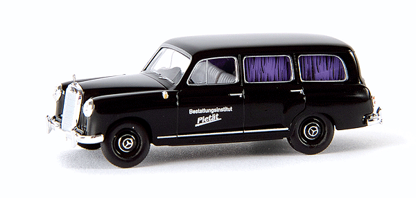 1953 Mercedes-Benz 180 Kombi Station Wagon - Starmada(TM) -- Hearse (black, German Lettering)