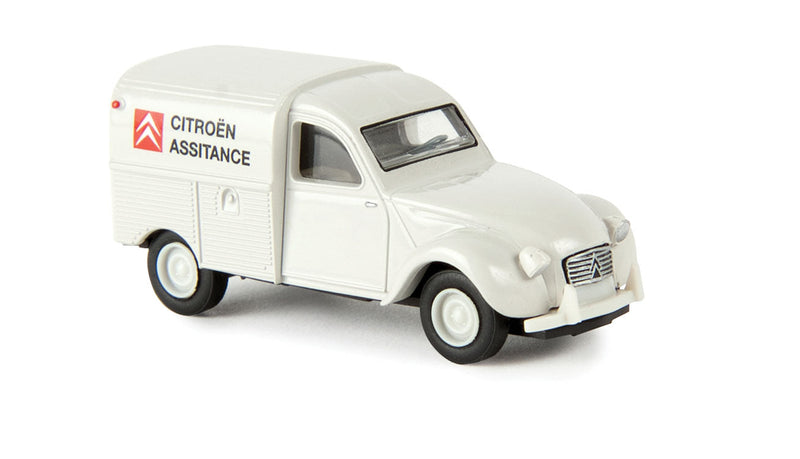 1950-1978 Citroen Kastenente 2 CV Delivery Truck - Assembled -- Citroen Service (light gray, black, red, French Lettering)