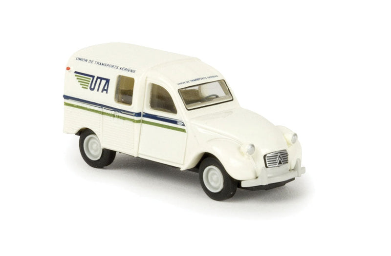 1950-1978 Citroen Kastenente 2 CV Delivery Truck - Assembled -- UTA (white, green. Blue, French Lettering)