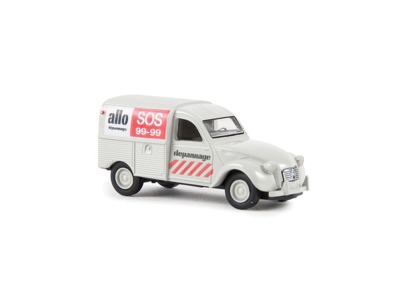 1950-1978 Citroen Kastenente 2 CV Delivery Truck - Assembled -- Allo 99-99 (gray, red, white, French Lettering)