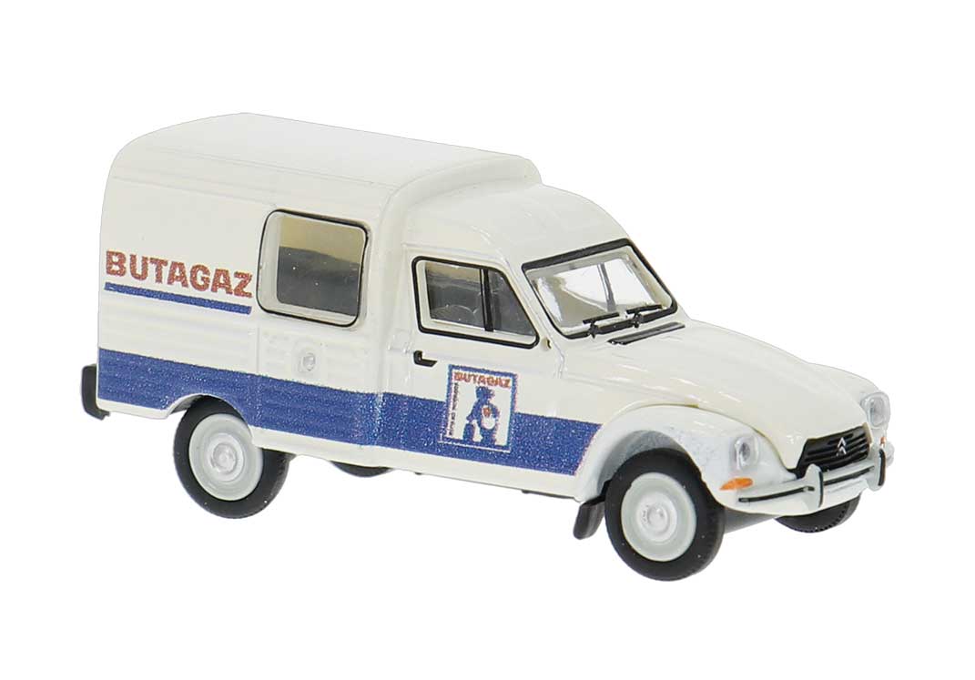 1976 Citroen Acadiane Truck - Assembled -- Butagaz (white, blue, red, French Lettering)
