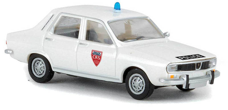 1969-1980 Renault R 12 Sedan TS - Assembled -- Police CRS (white, French Lettering)