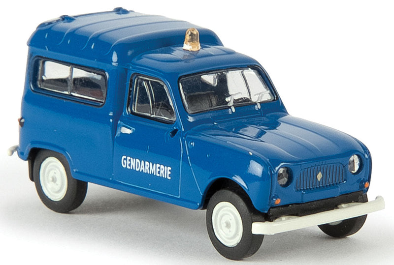 1962-1988 Renault R4 Fourgonnette Delivery Truck - Assembled -- Police (blue, French Lettering)