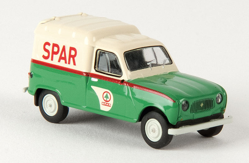 1962-1988 Renault R4 Fourgonnette Delivery Truck - Assembled -- Van Spar (green, white, red, Dutch Lettering)
