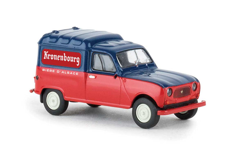 1962-1988 Renault Fourgonnette Delivery Truck - Assembled -- Kronenbourg (red, blue, French Lettering)