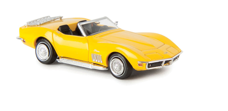 1968-1973 Chevrolet Corvette C3 Convertible - Assembled -- Top Down (yellow)