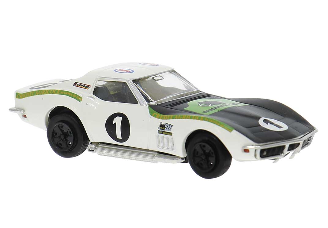 1969 Chevrolet Corvette C3 - Assembled -- Ecurie Leopard #1 ( LeMans 1970, white, black, green)