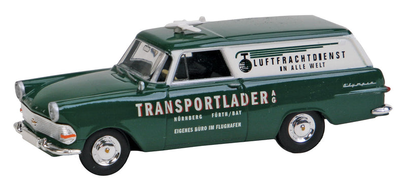 1960-1963 Opel Rekord PII Kasten Cargo Station Wagon - Assembled -- Transportlader Luftfracht (German Lettering)