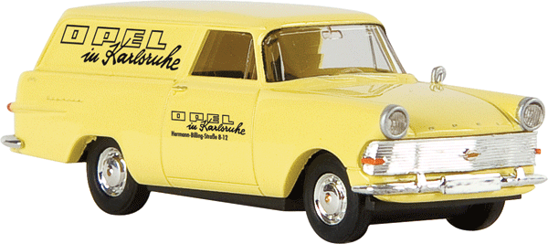 1960-1963 Opel Rekord PII Kasten Cargo Station Wagon - Assembled -- Opel Karlsruhe (German Lettering)