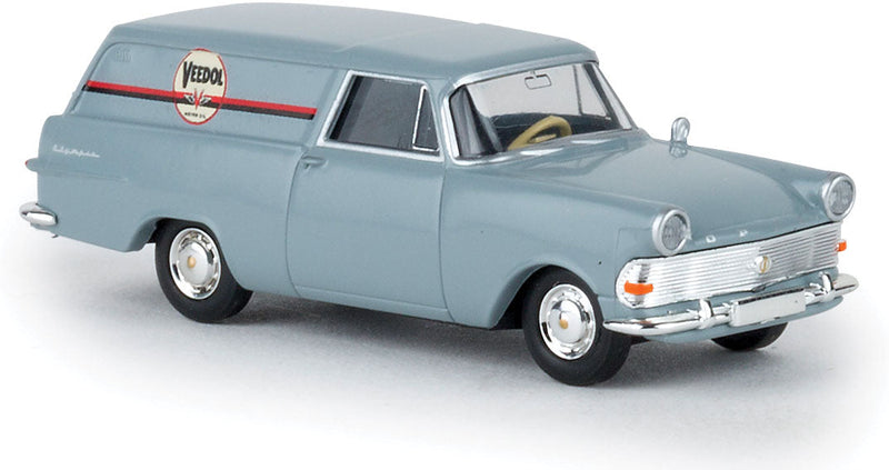 1960-1963 Opel Rekord PII Kasten Cargo Station Wagon - Assembled -- Veedol (blue, red, German Lettering)