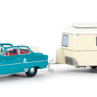 1953-1954 Opel Olympia Rekord Convertible with Eriba Camper Trailer - Assemble -- Various Colors