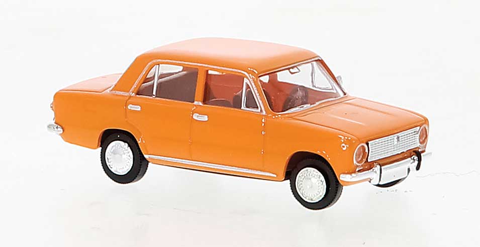 1966-1975 Fiat 124 Sedan - Assembled -- Orange