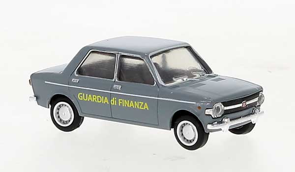 1969 Fiat 128 - Assembled -- Guardia di Financia (gray, yellow, Italian Lettering)