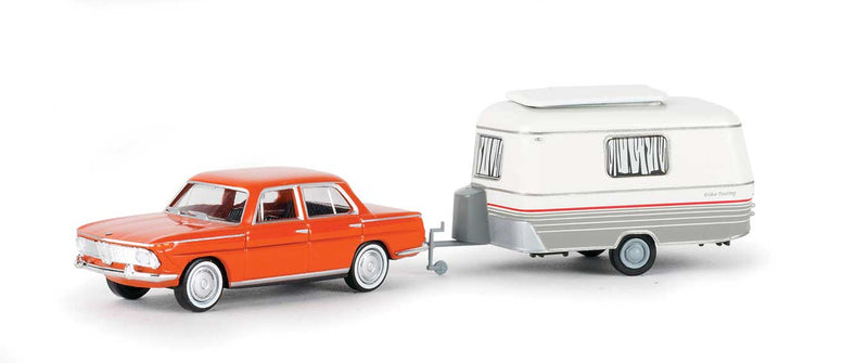 1966-1972 BMW 2000 Sedan with Eriba Camper Trailer - Assembled -- Various Colors-1