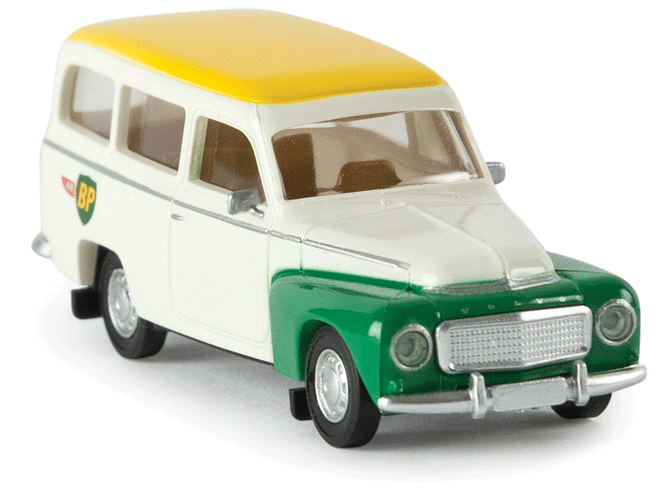 1954-69 Volvo Duett Kombi Station Wagon - Assembled -- Air BP (white, green, yellow, German Lettering)
