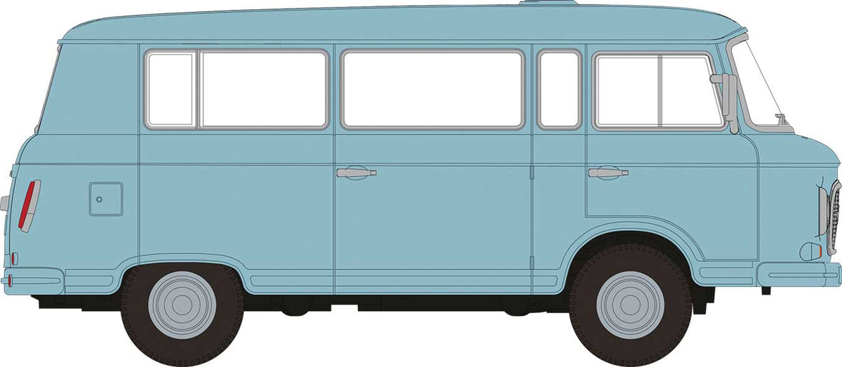 1961-1991 Barkas B 1000 Passenger Van - Assembled -- Gray-Blue