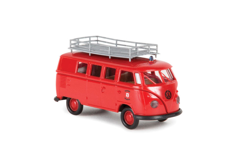 1960-1963 Volkswagen Kombi T1b Passenger Van - Assembled -- Wuppertal, Germany, Fire Department (red, black, German Lettering)