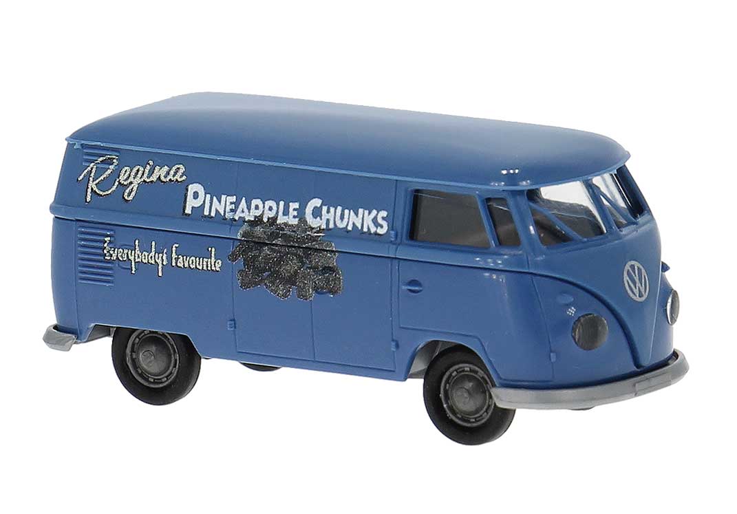 1960-1963 Volkswagen T1b Kasten Cargo Van - Assembled -- Regina Pineapple Chunks (blue, white)