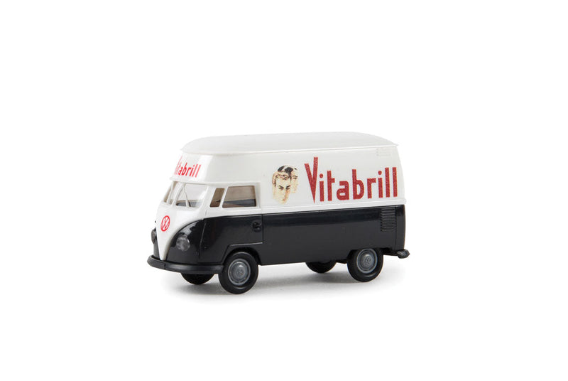 1960-63 Volkswagen T1b High-Roof Cargo Van - Assembled -- Vitabrill (black, white, red, German Lettering)