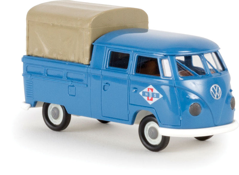 1960-1963 Volkswagen Pritsche T1b Crew-Cab Pickup Truck - Assembled -- Netherlands Railways NS (blue, German Lettering)