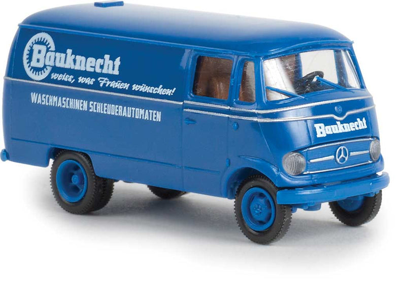 1956-1968 Mercedes-Benz L 319 Kasten Cargo Van - Assembled -- Bauknecht (blue, white, German Lettering)