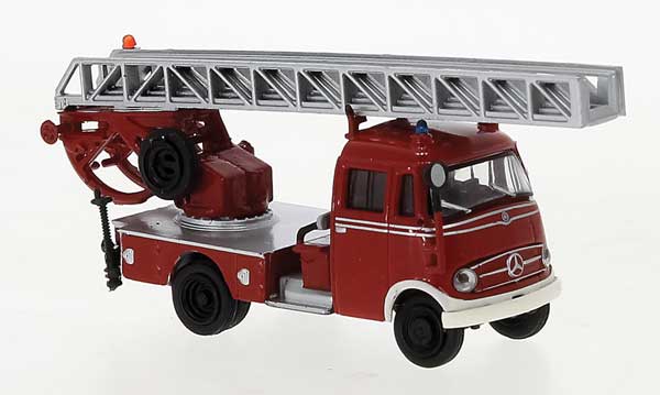 1956 Mercedes-Benz L 319 DL 18 Fire Ladder Truck - Assembled -- Fire Department (red, white)