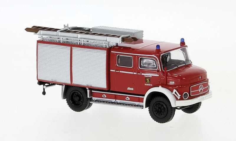 1950s Mercedes-Benz LAF 1113 LF 16 Fire Truck - Assembled -- Heidelberg Fire (red, white, German Lettering)