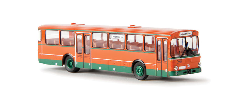 1970s Mercedes-Benz O 307 Intercity Bus - Assembled -- RVO Oberbayern (orange, green, German Lettering)