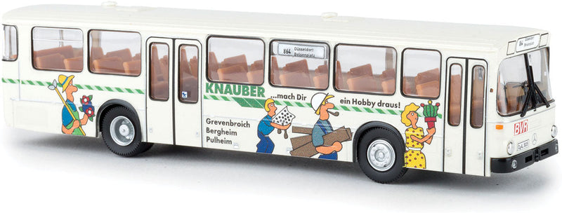 1970s Mercedes-Benz O 307 Intercity Bus - Assembled -- BVR-Knauber (white, green, blue, yellow, German Lettering)