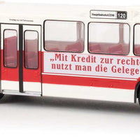 1967-1970s Mercedes-Benz O 305 City Bus - Assembled -- VHH/Sparkasse (white, red, German Lettering)