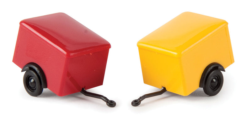 Single-Axle Small Box Trailer - Assembled -- Various Colors