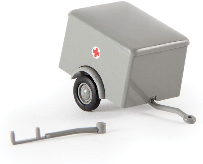 Single-Axle Small Box Trailer - Assembled -- DRK