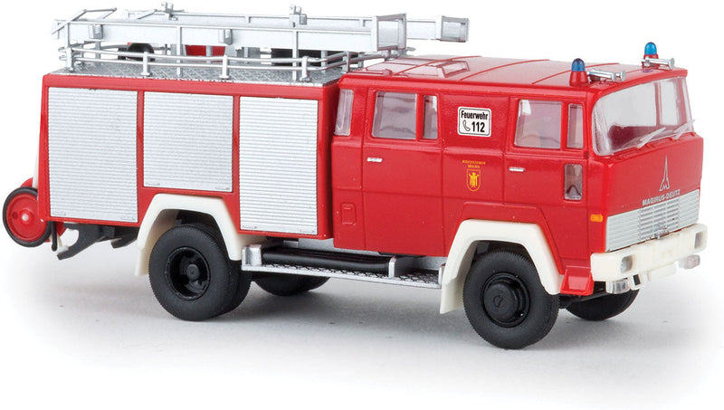 Magirus D LF 16 TS Fire Truck - Assembled -- BF Munchen (red, white, German Lettering)