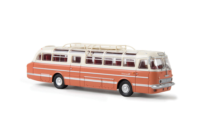 Ikarus 55 Intercity Bus - Assembled -- White, Salmon
