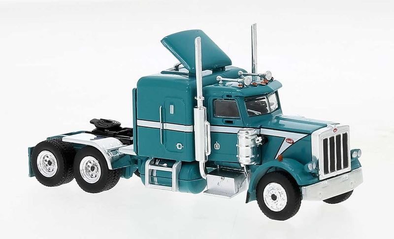 1973 Peterbilt 359 Sleeper-Cab Tractor - Assembled -- Turquoise, White