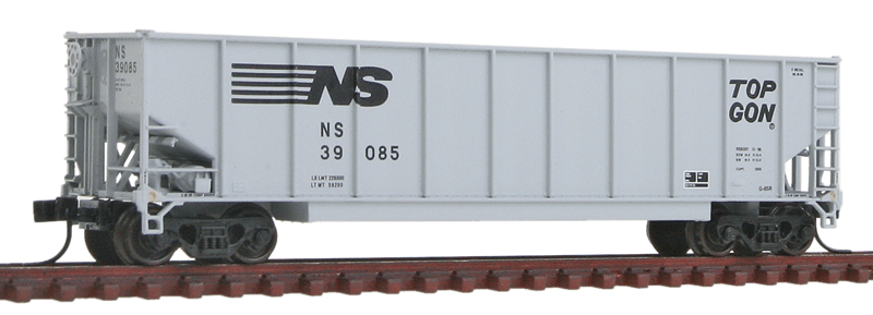 Class G-85R Coal Gondola w/Smooth Tubs - Ready to Run -- Norfolk Southern #39085 (gray, TOPGON Logo)