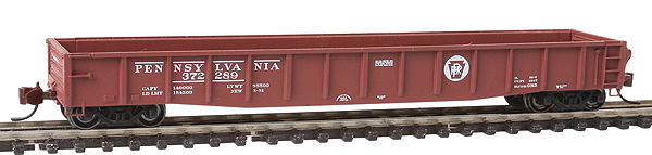 ACF 70-Ton 52' Drop-End Gondola - Ready to Run -- Pennsylvania Railroad #372289 (Tuscan, Circle Keystone)