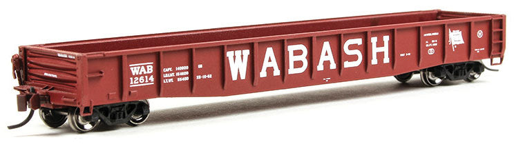 ACF 70-Ton 52' Drop-End Gondola - Ready to Run -- Wabash #12611 (Boxcar Red, Billboard Lettering, Flag Logo)