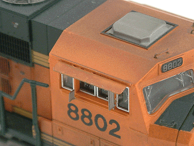 Modern EMD Cab Sunshades (Etched Metal; pkg(4)