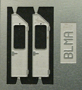 EMD Spartan Style Cab Doors (Etched Metal; pkg(2) -- Used on most models from GP35 to Standard Cab SD70