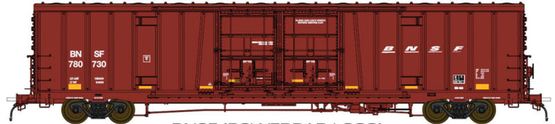 Santa Fe Class BX-166 60' Beer Boxcar - Ready to Run -- BNSF Railway #780736 (Boxcar Red w/Wedge Logo)