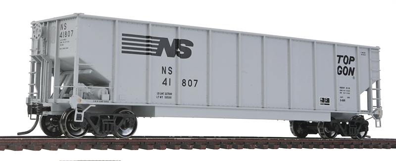 Class G-98R Coal Gondola w/Smooth Tubs - Ready to Run -- Norfolk Southern #41807 (gray, TOPGON Logo)