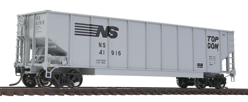Class G-98R Coal Gondola w/Smooth Tubs - Ready to Run -- Norfolk Southern #41916 (gray, TOPGON Logo)