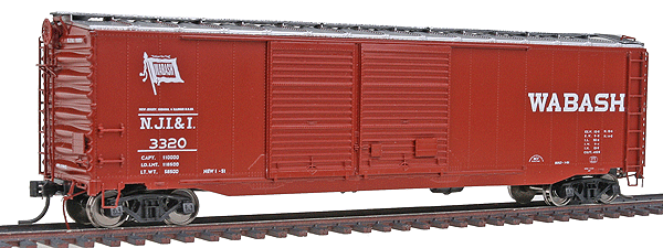 50' Double-Door Boxcar Assembled -- Wabash #3