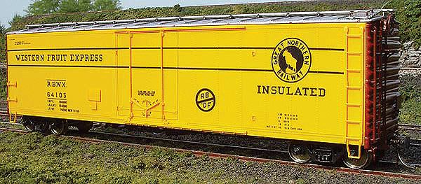 50' Plug Door Boxcar - Assembled -- Western Fruit Express #1